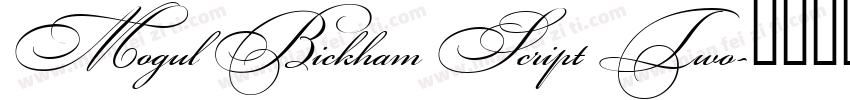 Mogul Bickham Script Two字体转换